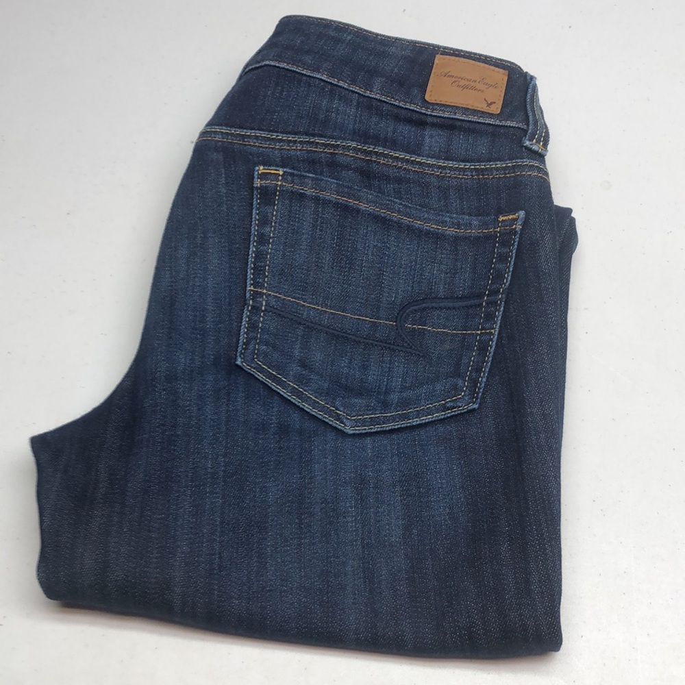 AMERICAN EAGLE ARTIST VINTAGE STRAIGHT CROP JEANS 6/28x25 🦅